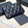 Portatarjetas de Marca Clásica Transfronterizo para Mujer Billetera con Cremallera para Monedas Patrón de Rombos Caviar Cartera de Mano de Piel de Vaca para Monedas