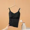 Una generación de camisola de seda de hielo para el cabello para mujer de verano con almohadilla en el pecho espalda bonita sujetador tubo envuelto de una pieza copa fija lencería para mujer