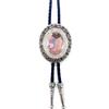 Corbata de Cristal Tallado Corazón de Ocho para Hombre, Estilo Moderno, Superficie Grande de Diamante 3D, Cordón de Corbata Multicolor Tipo Bolo