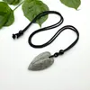 Collar Colgante de Cuerda con Forma de Gota de Agua Corazón de Cristal de Piedra Natural 40*22mm Joyería de Moda Europea y Americana Artículos Transfronterizos