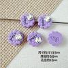 Cadena para teléfono móvil con cuentas de aleación, collar y horquilla, accesorios para el cabello, con diseño de conejo de viento y flores de color macarrón