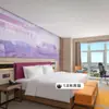 Móveis Padrão para Quarto de Hóspedes de Hotel Wyndham Cinco Estrelas Conjunto Completo de Baú de Cama Personalizado Design de Quarto de Hóspedes Cama Especial para Quarto de Hotel