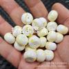 Cuentas Sueltas Fluorescentes Flotantes de Agua Salada de Cera de Abeja Artificial Estilo Antiguo Amarillas Blancas Cera de Abeja Passepartout Pulsera Collar Cuentas de Joyería