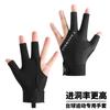 Guantes de Billar Tres Dedos Fugas Nuevo Estilo Guantes de Billar Juego Especial Snooker Ligeros Transpirables Alta Elasticidad Antideslizantes Pantalla Táctil