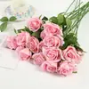 Buquê de Rosas com Pérolas Simuladas, Decoração de Mesa para Casamento em Hotel de Luxo, Flor Imortal, Fotografia ao Ar Livre, Atacado de Flores Artificiais