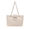 Bolso Tote Acolchado de Cadena con Textura Suave de Gran Capacidad 2026 Nuevo de Moda Versátil para el Trabajo Hombro Cruzado