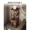 Sala de Chá Bokugao Prateleira Prateleira de Armazenamento de Chá Armazenamento Multicamadas Vitrine para Conjunto de Chá Novo Estilo Chinês Pequenos Enfeites Prateleira à Prova de Poeira