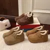 Zapatos Birkenstock de suela gruesa que aumentan la altura, forrados de felpa, completamente cerrados, zapatos de mujer 2026 modernos de invierno, nuevos zapatos de nieve, zapatos peludos, zapatos de algodón