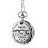 Punto A MI HIJO, Esposo, ABUELO colgante de reloj de bolsillo de cuarzo vintage tallado reloj de bolsillo vintage