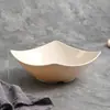 Cuenco de Esquina Estilo Nuevo Transfronterizo Paja de Trigo Cuenco Cuadrado para el Hogar Cuenco para Arroz Cuenco de Plástico para Sopa Cuenco para Fideos Instantáneos Cuenco Cuadrado para Ensalada Pasta