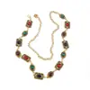 Accesorios de Cadena para la Cintura Retro de Alta Gama, Cadena para la Cintura de Estilo Étnico para Vestidos, Cinturón de Cadena de Metal Tallado con Diamantes para Hombres y Mujeres