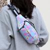 Bolsa de cintura transfronteiriça para homens e mulheres, bolsa de ombro mensageiro de tecido Oxford para esportes ao ar livre e lazer, bolsa de peito para troco e celular, atacado