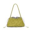2026 Bolso Nuevo para Mujer Moda Francesa Bolso Tejido Hecho a Mano Bolso de Mano Cesta Tote Bolso de Hombro Elegante Bolso Cuadrado Pequeño