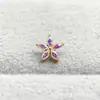 Pendientes de Flor de Cinco Pétalos Marquise de Aleación de Titanio Astmf-136 G23 Titanio Nuevos Pendientes de Flor de Cinco Pétalos para Labio Joyería Cabeza