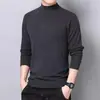 Camiseta Básica de Cuello Alto para Hombre, Camiseta de Manga Larga de Terciopelo Doble Cara, Otoño e Invierno, Forro Polar, Cálida, Interior Grueso, Ropa de Salud