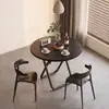 Mesa plegable mesa para apartamento pequeño mesa de comedor mesa de comedor simple mesa redonda pequeña portátil mesa de comedor simple moderna mesa de negociación de nivel puesto mesa de comedor