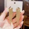 Pendientes Geométricos de Rombo Exagerado con Borlas Estilo Europeo y Americano Estilo Metálico Pendientes de Moda Sencillos Pendientes Personalizados Venta al por Mayor