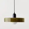 Lámpara de araña antigua Memphis lámpara de comedor simple moderna Bauhaus lámpara de noche de cristal creativa lámpara de araña verde retro