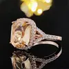 Anel Wish Rose Gold Banhado Champagne Zircônia Europeu e Americano Mais Vendido shein Novo Fornecimento r6853