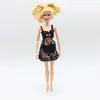 Vestido de Boneca para Vestir Conjunto de Três Peças com Velcro Lingerie Lingerie + Calcinha + Roupa Externa Conjunto de Roupas para Boneca