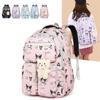 Nova Mochila Escolar Estilo Coreano Fofa Campus Ins Feminina Grande Capacidade para Alunos do Ensino Fundamental e Médio Mochila Resistente e Durável com Alça Larga