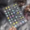 Tomoni Pegatinas para Uñas Anaglifo Celebridad de Internet Caliente Ins Papelería Japonesa Lindas Pegatinas para Uñas Pegatinas Serie Smiley