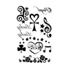 Nuevas pegatinas de tatuajes de purpurina creativas de bricolaje transfronterizas de Amazon para niños y adultos, Y2K Navidad Halloween