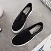 Zapatos de Lona Versátiles Nuevos Bai Zhenhe Primavera y Otoño para Mujer, Zapatos de Malla sin Cordones, Zapatos Casuales de Encaje Transpirables Frescos con Plataforma