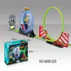 Cross-Border Amazon Track Pull-Back Alloy Car Toy Gift for Boys and Girls, Children's Metal Racing Car