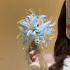 ¡Colección de Flores de Primavera! Pasador de Lirio Araña con Degradado Suave, Pinza para Flequillo con Atmósfera Súper de Hada, Pasador, Tocado de Flor, Accesorios para el Cabello