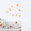 Pegatinas de pared acrílicas con espejo de luna y estrella de Amazon transfronterizo para decoración de pared de dormitorio infantil