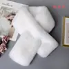 Cachecol Peludo Transfronteiriço para Mulheres, Inverno Dupla Face Peludo Quente Atmosfera Estilo Coreano Proteção Cruzada no Pescoço Aquecedor de Pescoço de Pele de Coelho Falsa