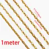 Corrente de Aço Inoxidável 7x2,5mm Corrente de Paris Fio Plano Conexão Cruzada Corrente DIY Acessórios para Pulseira Colar Acessórios Corrente Solta