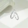 Anel de prata esterlina S999 baleia filho original mobius aberto casal anel moda luxo leve anel ins atacado