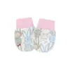 Guantes Pequeños Anti-arañazos para la Cara de Bebé Guantes Pequeños para Recién Nacido Guantes para Bebé Anti-mordeduras Cubre Pies de Algodón Anti-caídas Suministros Maternales e Infantiles
