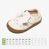 Zapatos Descalzos|Zapatos de Cuero Snuffy para Niñas Otoño Nuevo Estilo 2026 Niños Suela Suave Antideslizantes Pequeña Princesa Bebé Zapatos Individuales