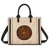 2025 Nuevo Bolso de Mano para Mujer Estilo Chino Vintage Nuevo Estilo Chino Transfronterizo Bolso Tote de Hombro Cruzado para Mujer de Mediana Edad de Moda