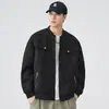 Chaqueta de moda estilo retro japonés, holgada y cómoda para hombre, nuevo abrigo de trabajo holgado con cuello de béisbol, primavera y otoño 2026