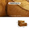 Novo Sofá Reto Modular de Tecido Estilo Meio do Século Sala de Estar Duplo ou Três Lugares Dobrável Dupla Utilização Sofá-Cama Teddy Bloco de Tofu