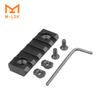 Soporte Mlok Riel guía de aleación de aluminio M-LOK 3 5 7 9 11 13 ranuras mira Riel guía MLOK
