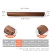 Manija de puerta de gabinete de madera maciza estilo japonés nogal Haya estilo nórdico crema para gabinete de vino armario cajón manija larga