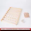 Estante de Madera Maciza para Hilo Spub Estante de Almacenamiento de Alambre Zhuo Bastidor para Hilo de Máquina de Coser de Bobinado DIY Herramienta de Tracción para Tejer a Mano del Hogar