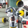 Cabezal de cepillo para taladro eléctrico transfronterizo, limpieza de muebles, juego de cepillos de limpieza eléctrica para coche, limpieza con cepillo para taladro eléctrico, venta al por mayor desde el fabricante