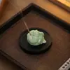 Suporte Base Criativo de Cerâmica para Incensário Peixe Dourado Pequeno para Casa Suporte para Incenso Suporte Base para Incenso Queimador de Incenso Zen Acessórios para Cerimônia de Incenso de Mesa de Chá