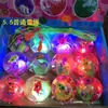 Bola saltitante brilhante, bola de cristal piscante, bola colorida que pula, brinquedo infantil piscante, atacado de brinquedos de barraca de rua, durável