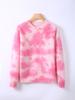 Moda de Punto Nueva para Otoño e Invierno Suéter Pulóver de Lana Cachemira Multi-Bala de Manga Larga en Color Amina con Cuello Redondo