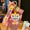 Pingente Gato da Sorte para Boa Sorte, Chaveiro Estilo Chinês, Pingente de Bolsa de Bênção para Estudantes Estilo Tradicional Chinês, Sachê de Tecido