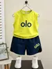 0921 Traje sin mangas para niños Conjunto casual deportivo de verano de dos piezas para niños Ropa de verano para bebé Nueva 2026 Verano