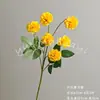Buquê de Flores Artificiais Amarelas Cena de Casamento Rosa Borboleta Orquídea Floral Materiais DIY Adereços de Decoração