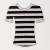 Popular Tela de Punto Elástico de Algodón al por Mayor, Tela de Sudadera Rayada para Ropa de Hombre y Mujer, Tela Base Elástica para Camisetas de Primavera y Verano